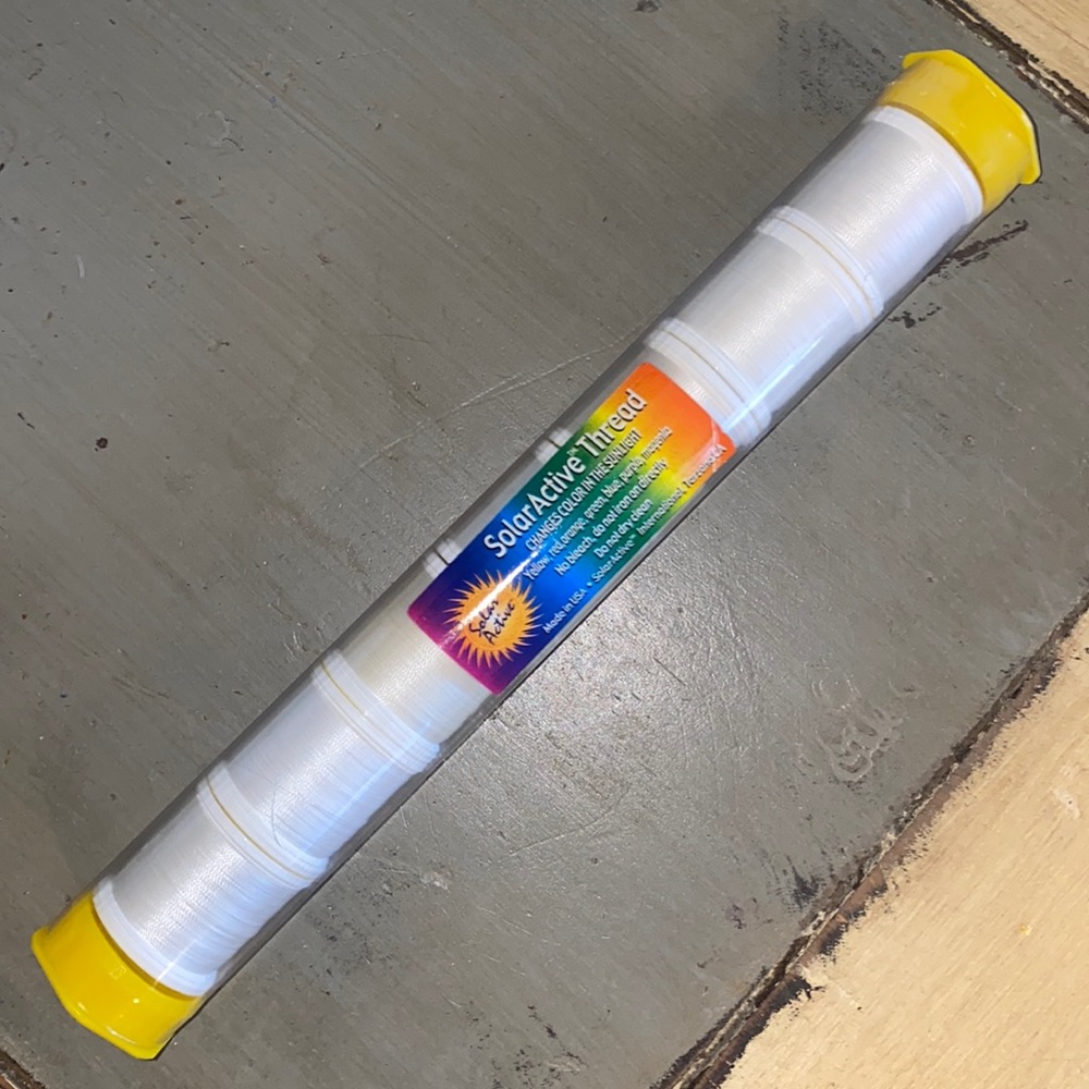Solar Active Embroidery Thread- Changes Color In The Sunlight! 7 Spools 7 Colors